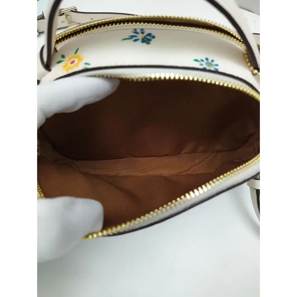 Coach Serena Multicolor Leather Floral Zipper Satchel Crossbody Bag - NWT $328